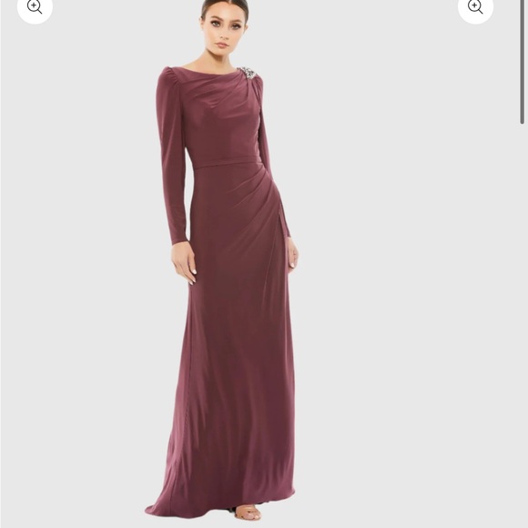 Mac Duggal dress in a mauve size 10 - Picture 5 of 17